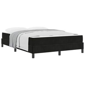 vidaXL Boxspringbed met matras Zwart 160 x 210 cm Stof