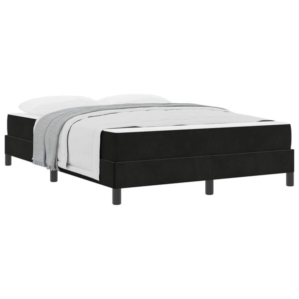 vidaXL Boxspringbed met matras Zwart 160 x 210 cm Stof