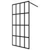 vidaXL Inloopdouchewand 100x195 cm mat gehard glas