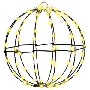 vidaXL Kerst Finial Licht 96 LED's Warmwit Diameter 30 x 32 cm
