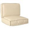 vidaXL Pallet Kussen Set Oxford Stof Beige 60 x 60 x 52 cm