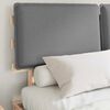 vidaXL Bedframe met Gevoerd Hoofdgedeelte Lichtgrijs 150 x 200 cm