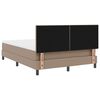 vidaXL Boxspringbed met matras Cappuccino 140 x 190 cm Kunstleer