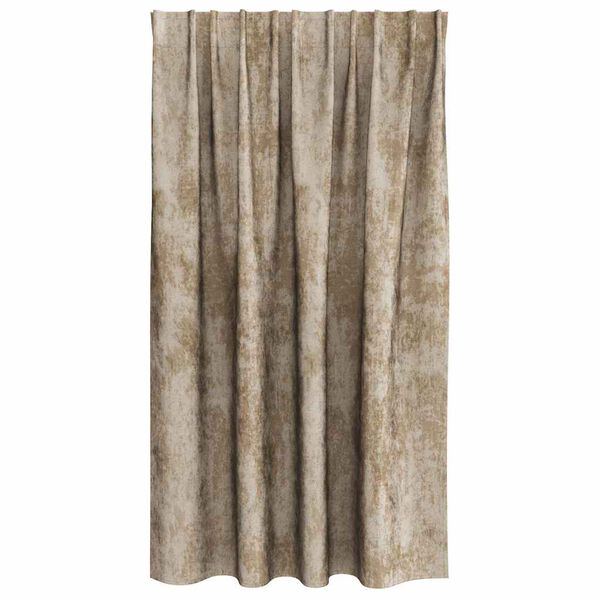 vidaXL Velvet Gordijnen 2 pcs champagne 140 x 140 cm Fluweel