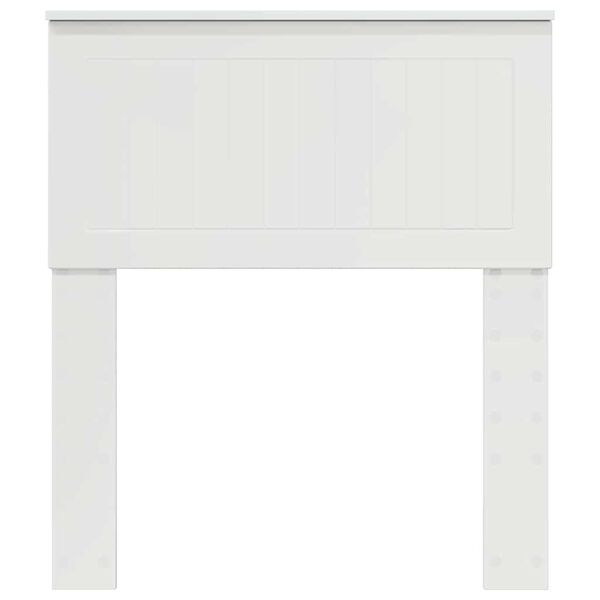 vidaXL Hoofdbord met hoofdeinde Glanzend Wit 75 cm Bewerkt hout