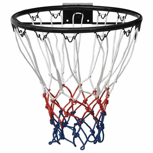 vidaXL Basketbalring 39 cm staal zwart