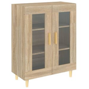 vidaXL Dressoir 69,5x34x90 cm bewerkt hout sonoma eikenkleurig