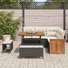 vidaXL Tuin Sofa Set 8 pcs Zwart en Cr&egrave;me poly rattan