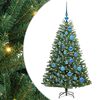 vidaXL Kunstmatige Inklapbare Kerstboom Groen 120 cm PVC en Metaal