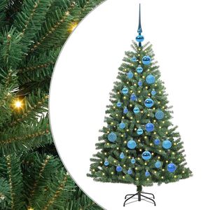 vidaXL Kunstmatige Inklapbare Kerstboom Groen 120 cm PVC en Metaal