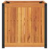 vidaXL Plantenbak 45x45x44 cm massief acaciahout en staal