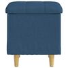 vidaXL Opslagottoman met kussen Blauw 40 x 40 x 45 cm Stof