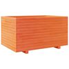 vidaXL Plantenbak 90x60x49,5 cm massief grenenhout wasbruin