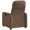 vidaXL Fauteuil verstelbaar stof bruin