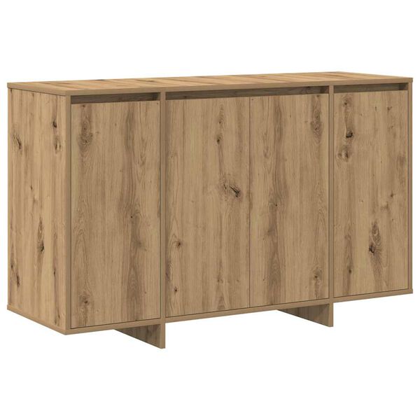 vidaXL Dressoir artisanaal eikenkleurig 120 x 41 x 75 cm Bewerkt hout
