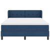 vidaXL Boxspringbed met matras met hoofdeinde Blauw 140 x 200 cm Stof