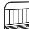 vidaXL Bedframe met hoofdbord metaal zwart 183x213 cm