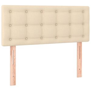 vidaXL Hoofdbord 90x5x78/88 cm stof cr&egrave;mekleurig