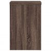 vidaXL Plantenstandaards 2 st 25x25x35 cm bewerkt hout bruin eiken