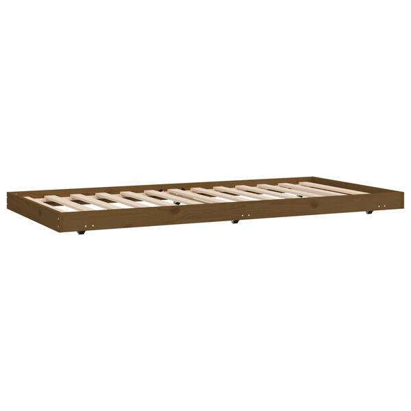 vidaXL Bedframe 90x190 cm massief grenenhout honingbruin