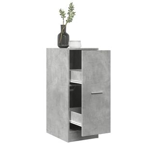 vidaXL Apothekerskast 30x41x77,5 cm bewerkt hout betongrijs