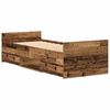 vidaXL Bedframe met hoofdeinde Oud Hout 193 x 78 x 50 cm Bewerkt hout