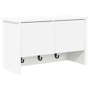 vidaXL Wandgemonteerde kapstok Muurmontage Wit 50 x 20 x 30 cm