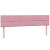 vidaXL Boxspring met matras fluweel roze 180x210 cm