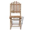 vidaXL Tuinstoelen 2 st inklapbaar bamboe