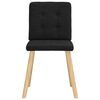 vidaXL Eetkamerstoelen 4 st stof zwart