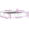 vidaXL Bedframe zonder matras massief grenenhout wasbruin 180x200 cm