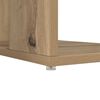 vidaXL Bureau met plank Artisan Eiken 130 x 50.5 x 75 cm Bewerkt hout