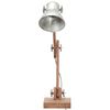 vidaXL Bureaulamp industrieel rond E27 58x18x90 cm zilverkleurig