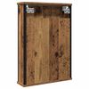 vidaXL Badkamerspiegelkast 42x12x60 cm bewerkt hout oud hout