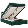 vidaXL Ottoman bed met matras 120x200cm fluweel donkergroen