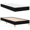 vidaXL Boxspringbed met matras Zwart 100 x 200 cm Stof