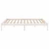 vidaXL Bedframe massief hout wit 120x190 cm