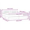 vidaXL Boxspring met matras fluweel lichtgrijs 180x220 cm