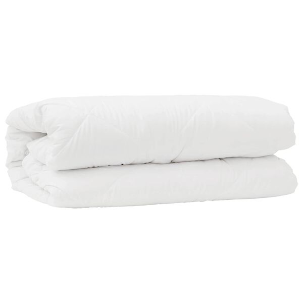 vidaXL Dekbed Set met kussen 2 pcs Wit Microfibre