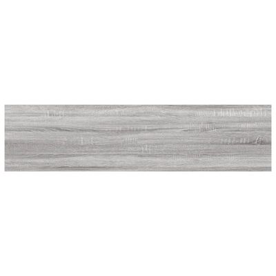 vidaXL Wandschappen 4 st 40x10x1,5 cm bewerkt hout grijs sonoma eiken