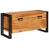 vidaXL Schoenenkast met plank Bruin 90 x 38 x 45 cm Massief acaciahout