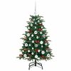 vidaXL Kunstkerstboom Groen 120 cm PVC en Metaal en Plastic