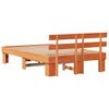 vidaXL Bedframe Wasbruin 135 x 190 cm Massief grenenhout