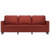 vidaXL Driezitsbank 180 cm kunstleer wijnrood