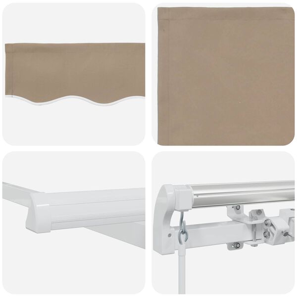 vidaXL Markies Beige 300 x 250 x 165 cm Polyester