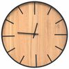 vidaXL Wandklok &Oslash;39 cm ijzer en bewerkt hout bruin