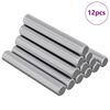 vidaXL Draadstaaf 12 st zilver 8 x 55 mm Staal