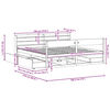 vidaXL Bedframe zonder matras massief grenenhout wasbruin 180x200 cm