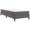 vidaXL Bedframe met matras Grijs 90 x 190 cm Stof