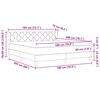 vidaXL Boxspringbed met matras Taupe 200 x 180 cm Polyester
